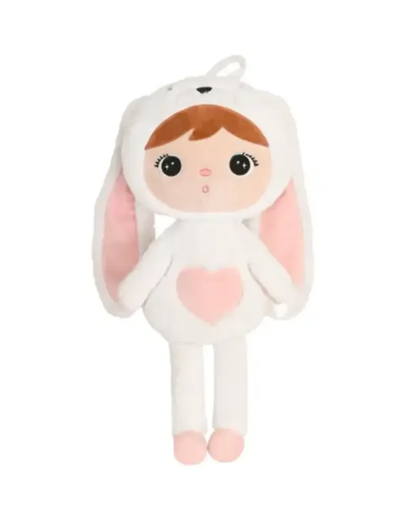 Lalka Metoo Biały Królik 50cm