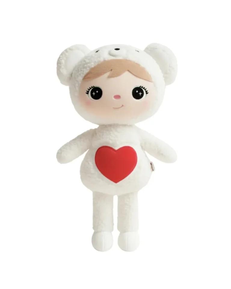 Lalka Metoo Miś Polarny z serduszkiem 50cm