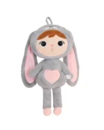 Lalka Metoo Szaroróżowy Królik 50cm