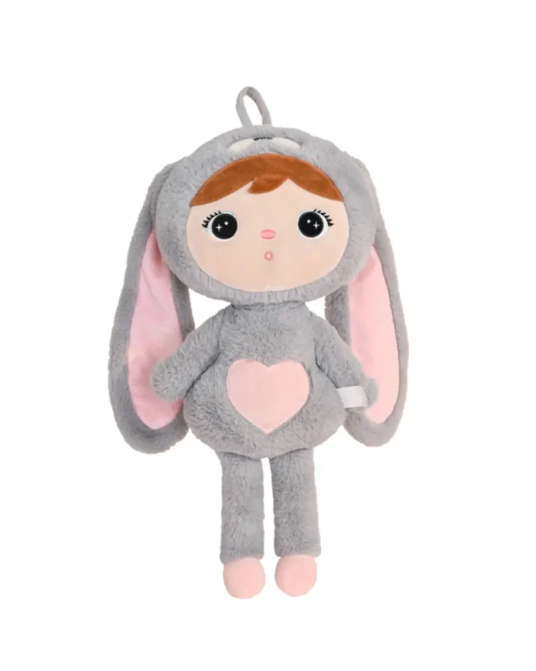 Lalka Metoo Szaroróżowy Królik 50cm