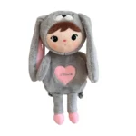 Plecak Metoo Królik Szaro-różowy