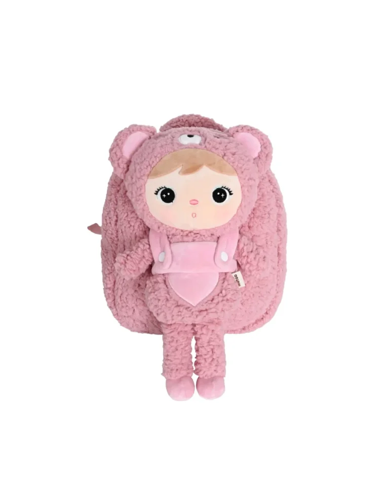 Plecak Metoo z wyjmowanym pluszakiem - Różowy Miś Teddy