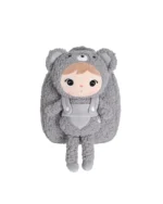 Plecak Metoo z wyjmowanym pluszakiem - Szary Miś Teddy