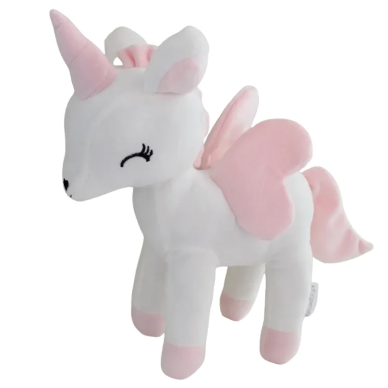 Pluszowy jednorożec L - Biały