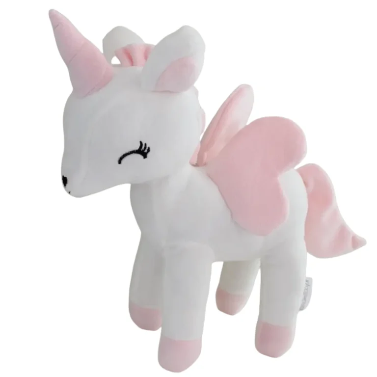 Pluszowy jednorożec M - Biały