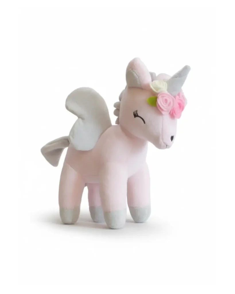 Pluszowy jednorożec M - Różowy