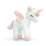 Pluszowy jednorożec z wianuszkiem L - Biały