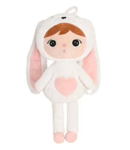 Lalka Metoo Biały Królik 50cm
