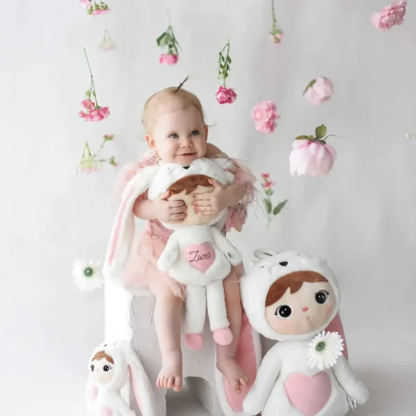 Lalka Metoo Biały Królik 70cm XL