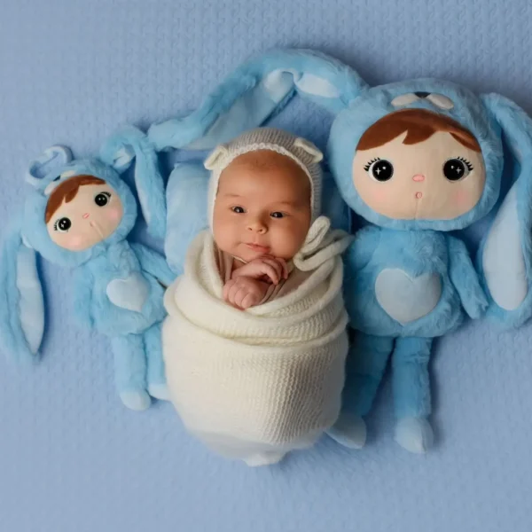 Lalka Metoo Błękitny Królik 50cm