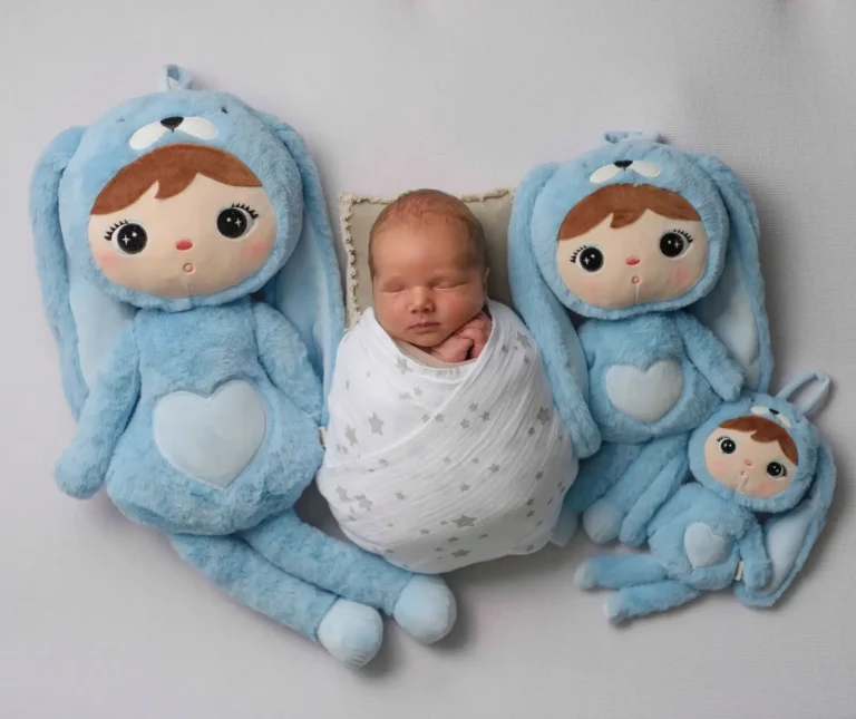 Lalka Metoo Błękitny Królik 70cm XL