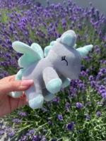 Pluszowy jednorożec S - szary