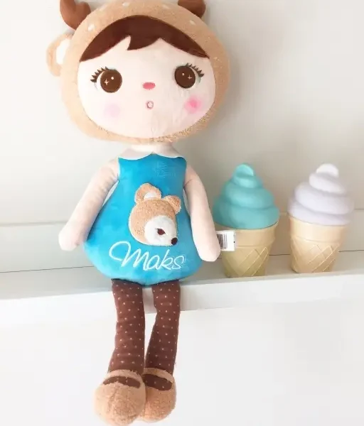 Lalka Metoo Niebieski Jelonek 50cm