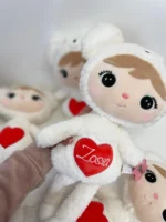 Lalka Metoo Miś Polarny z serduszkiem 50cm