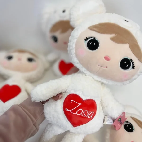 Lalka Metoo Miś Polarny z serduszkiem 50cm