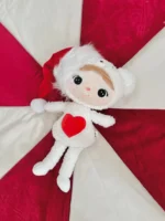 Lalka Metoo Miś Polarny z serduszkiem 50cm