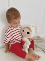 Lalka Metoo Miś Polarny z serduszkiem 50cm