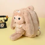 Plecak Metoo z wyjmowanym pluszakiem - Królik beżowy