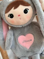 Plecak Metoo Królik Szaro-różowy