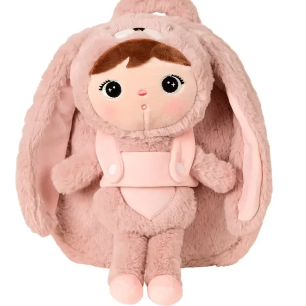 Plecak Metoo z wyjmowanym pluszakiem - Królik Różowy