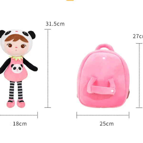 Plecak Metoo z wyjmowanym pluszakiem - Panda