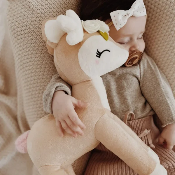 Pluszowa Sarenka z kremowym wianuszkiem - Duża