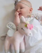 Pluszowy jednorożec M - Różowy