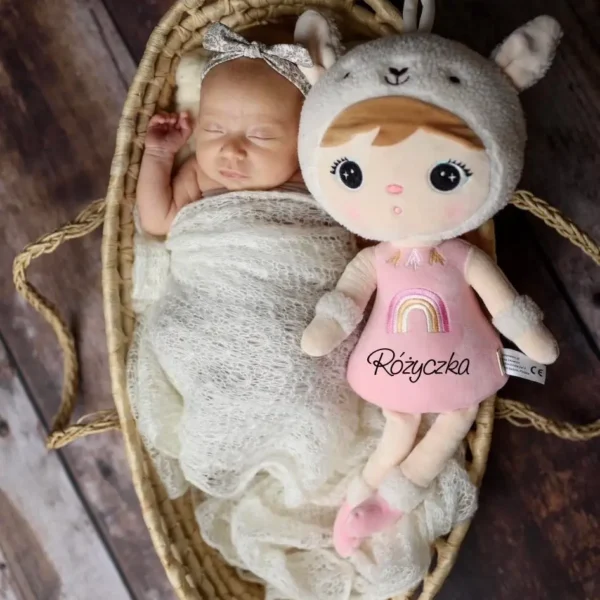 Lalka Metoo Różowa Alpaka 50cm