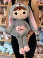 Lalka Metoo Szaro-różowy Królik 70cm XL