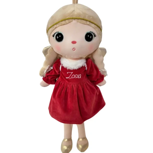 Lalka Metoo Aniołek w Świątecznej sukience 50 cm