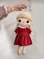 Lalka Metoo Aniołek w Świątecznej sukience 50 cm